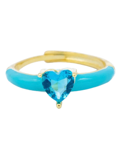 Anello Smaltato Cuore