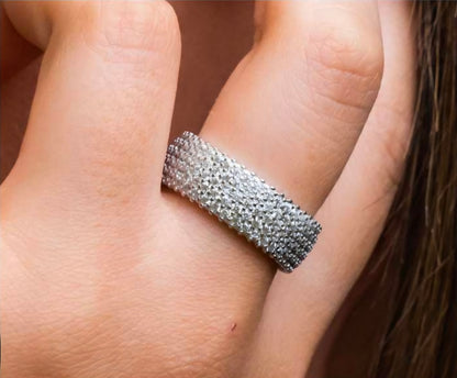 Anello pavé a fascia