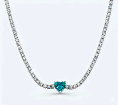 Collana Tennis cuoricino
