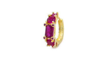 Orecchini cerchietti diamond colour