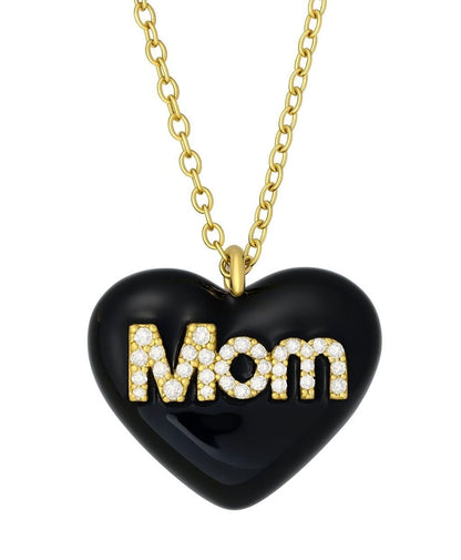 Collana Cuore Mom Smaltato