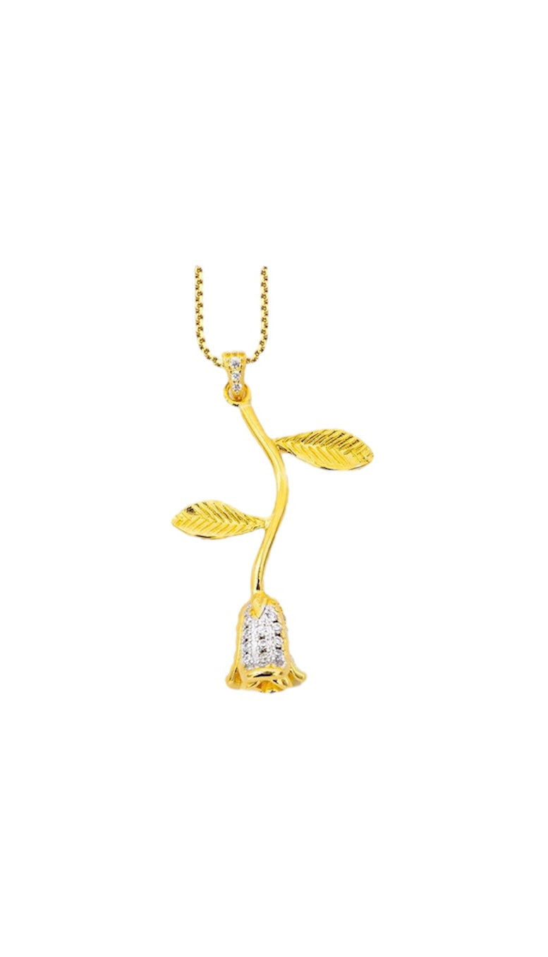 Collana Rosa della Rinascita zirconato