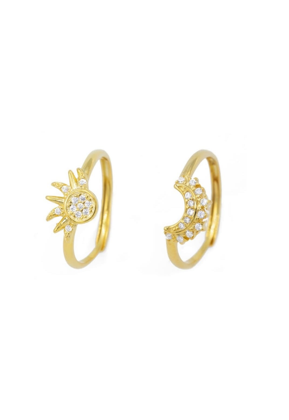 Anello coppia sole e luna