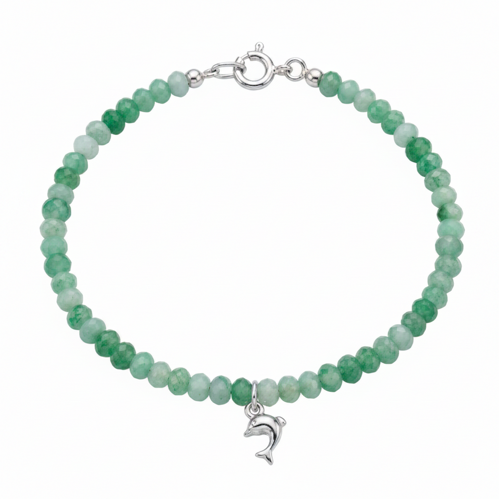 Cavigliera sfera verde delfino