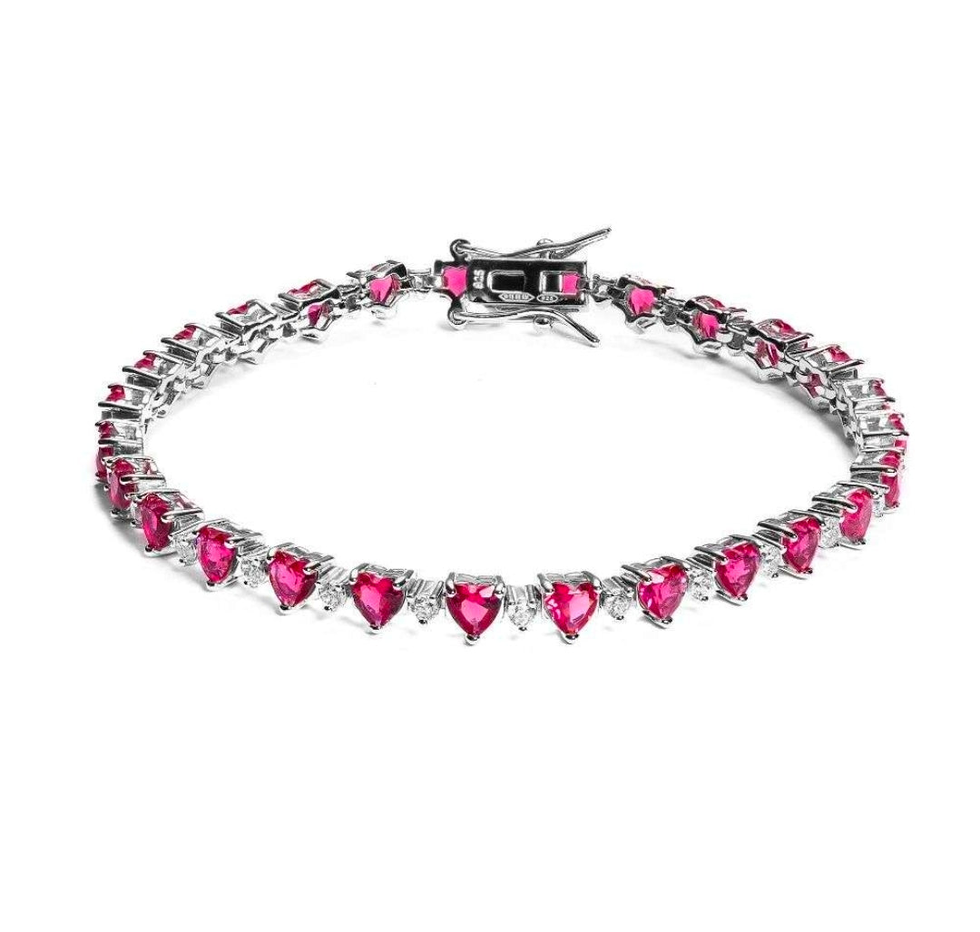 Bracciale Tennis con Cuori